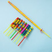 生日派对玩具甩棒 伸缩棒19cm小朋友爱玩经典 魔棒批发