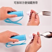 老人防抖筷子残疾人辅助吃饭餐具康复训练助食勺叉牙刷碗盘杯